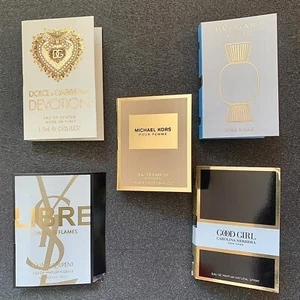 Women’s Perfume Sample Sprays Lot Designer Fragrance Scent Bvlgari D&G YSL - Picture 1 of 3