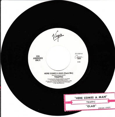 Traffic, Here Comes A Man/Glad, 45 VG+ 1994 Virgin Records - Image 1 of 2