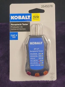 Kobalt Receptacle GFCI Outlet Tester (Factory Sealed) - Picture 1 of 2
