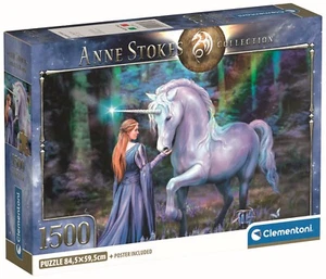 NEW Clementoni Jigsaw Puzzle 1500 Pieces 31735 Bluebell Wood Anne Stokes - Imagen 1 de 2