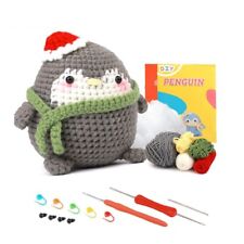 Kits Complets de Crochet pour DéButants, Kit de Crochet DIY Animaux Pingoui1765