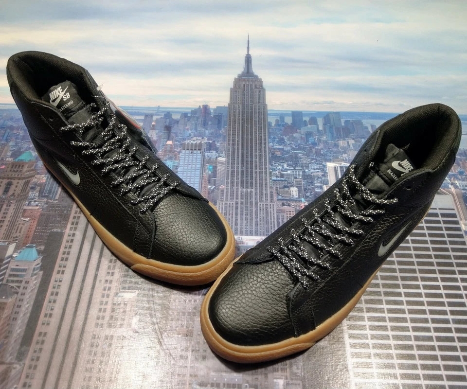 Nike SB Zoom Blazer Medio Premium Joya Swoosh Negro/Goma Hombres Talla 6 CU5283 001 Nuevo Foto 1 de 4