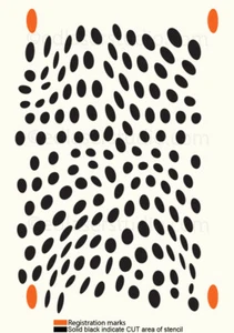 Dots STENCIL Allover Abstrct Pattern Painting Wall Furniture Reusable TE17 - Picture 1 of 15