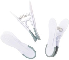 Honey Can Do White and Gray Soft Touch Universal Grip Clips 36 Pack Plastic 