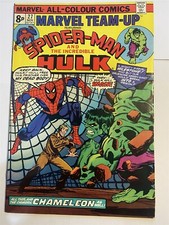 MARVEL TEAM-UP #27 Hulk Spider-Man Marvel Comics UK Price 1974 VF