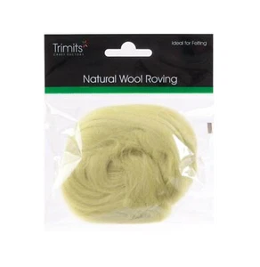 TRIMITS Natural 100% Lana Roving para Fieltro de Aguja 10g - PISTACHO - Imagen 1 de 1