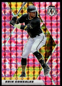 Erik Gonzalez 2021 Panini Mosaic # 114 Pink Camo Pittsburgh Pirates