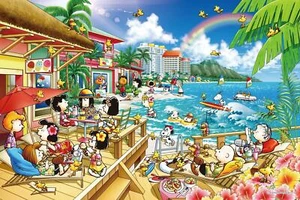 Jigsaw Puzzle PEANUTS Beach resort Snoopy 1000 piezas Época Japón 11-589 - Imagen 1 de 2
