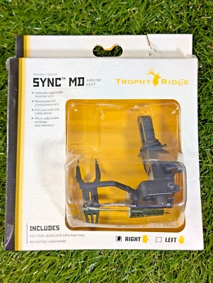 **NEW** Trophy Ridge Sync Arrow Rest Micro Drive Right Handed Black - ARE320R - Image 1 of 3