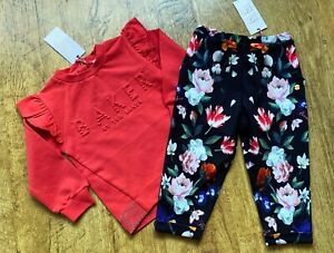 Ted Baker new 18-24 month sweatshirt joggers outfit set floral 1.5-2 BNWT floral