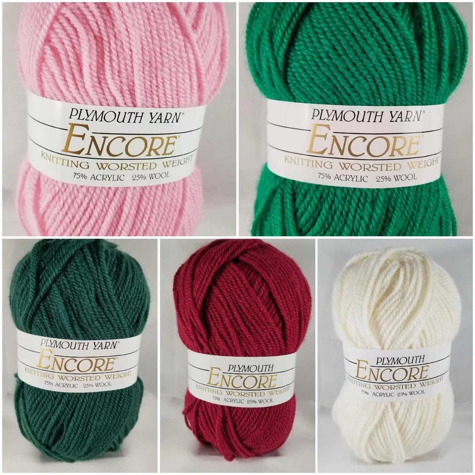 Plymouth Yarn Encore 75%Acrylic 25%Wool 200y 100g 3.5oz - Image 1 of 1