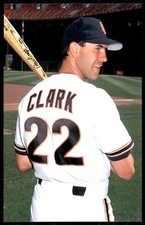 1989 Barry Colla San Francisco Giants Will Clark Postcard #2