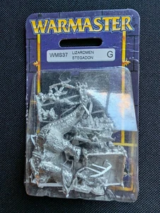 Games Workshop Warhammer Warmaster Lizardmen Stegadon NIB - Rare 10mm - Picture 1 of 1