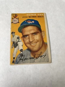 1954 Topps Set-Break #246 Howie Fox Sehr guter Zustand-Vgex - Bild 1 von 2