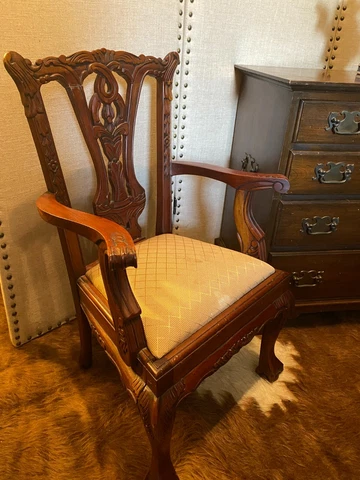 Antique Style Chippendale Child Chair Cover