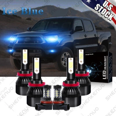For Toyota Tacoma 2016-2021 8000K LED Headlight High Low Beam Fog Light Bulb Kit - Image 1 of 4