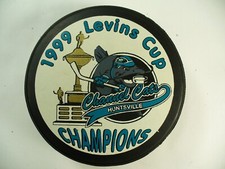 CHL Huntsville Channel Cats '99 Levins Cup Champions Hockey Puck Collect Pucks