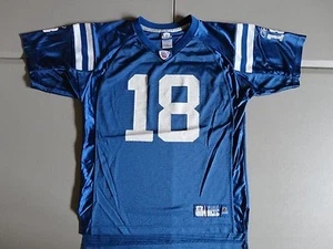 Blue Baltimore Colts  #18 Peyton Manning NFL Football Screen Jersey Youth XL - Picture 1 of 4