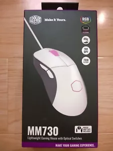 Cooler Master MM730 Wire Gaming Mouse White - Picture 1 of 5