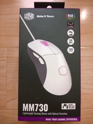 Cooler Master MM730 Wire Gaming Mouse White - Image 1 of 4