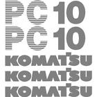 Decal Set for Komatsu PC 10 Excavator