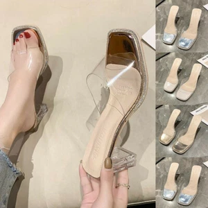 Mujeres Damas Tacones Altos Correa Tobillo Sexy Punta Abierta Sandalias Zapatos Talla 3-8 - Imagen 1 de 32
