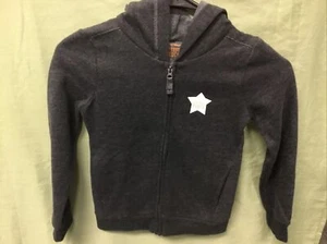 New Kid’s Jumping Beans Dark Grey Fleece Hoodie size 5 - Picture 1 of 2