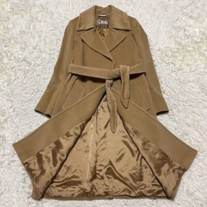 Max Mara Manuela Chestar Coat Silver Tag Angora Camel Size 42 (US:L) - Picture 1 of 9