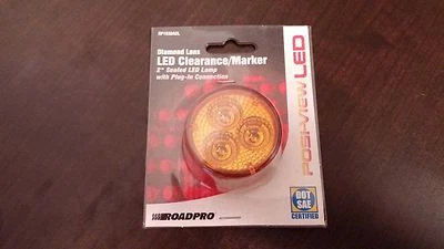 ROUND 2 DIAMOND LENS SEALED MKR LT AMB RP1030ADL ROADPRO - Image 1 of 2