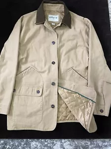 Chaqueta Orvis Para Hombre Grande Marrón Tostado Acolchada Granero Forrada Botón Pana Cuello L - Imagen 1 de 15