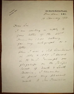Admiral of the Fleet Sir Henry Francis Oliver (1865-1965) Signed Letter - Picture 1 of 2