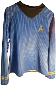 Rubies Costume Co 2009 Official Star Trek Blue "Spoke" Uniform Costume Shirt - Picture 1 of 6