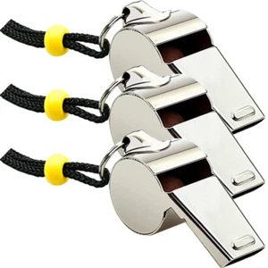 3 Pcs Stainless Steel Whistle Child Toys for Kids Multifunctional - Picture 1 of 11