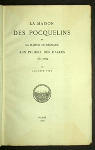 Auguste VITU 1885 E.O. LA MAISON DES POCQUELINS et LA MAISON DES REGNARD - Imagen 1 de 2