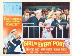 Girl In Every Port Lobby Card William Bendix Marie Wilson OLD MOVIE PHOTO