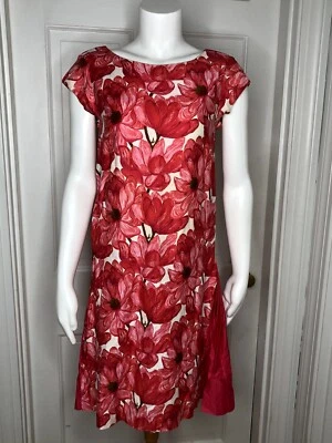 Vestido de Colección LIBERTY HOUSE Hawaii Floral Cambio con Dobladillo Plisado Isla Pequeño Foto 1 de 4