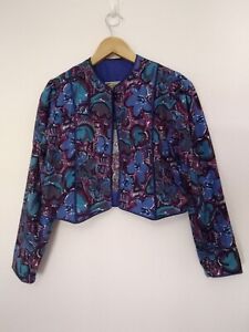 Vintage 80's Marion Donaldson Jacket Fits 10 Short Bolero Style Cotton 