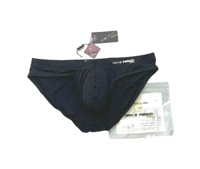Brave Person   Size M  Men's Bikini Brief - Black (BP9791-BK-M) Pouch - Image 1 of 4