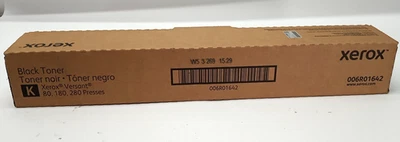 NOVO LACRADO Xerox 006R01642 Cartucho de Toner Preto para Versant 80/180/280 N1889 C0 - Imagem 1 de 4