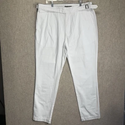 Nuevo sin etiquetas Pantalones J Peterman Hombres 38x31 Sueltos Plisados Doble Hebilla Gurkha Sarga Pantalón Foto 1 de 4