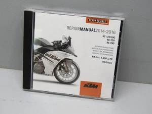 2014-2016 KTM RC 125 RC 200 RC 250 RC 390 REPAIR MANUAL DVD - Picture 1 of 2