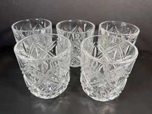 5 Mikasa Claremont Double Old Fashioned Glasses 3 3/4" - Picture 1 of 2