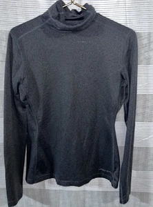 UNDER ARMOUR Dark Gray Women Fitted Long Sleeve Athletic Work Out Top Size Large - Picture 1 of 4
