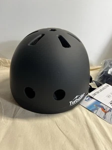 TurboSke Skateboard/BMX Multi-Sport Helmet L/XL With Bag New With Tags Black - Picture 1 of 10
