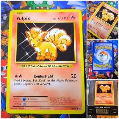 Pokemon Vulpix 🇩🇪 Nm Pokémon Og Card Evolution 2016 EVO 014  - Bild 1 von 4