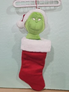 Vintage 1998 Dr. Seuss The Grinch Hallmark Christmas Holiday Stocking - Picture 1 of 4