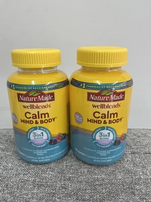 2x Gomas de bagas misturadas mente e corpo calmas feitas na natureza Wellblends Ex 9/26 38ct ea - Imagem 1 de 4