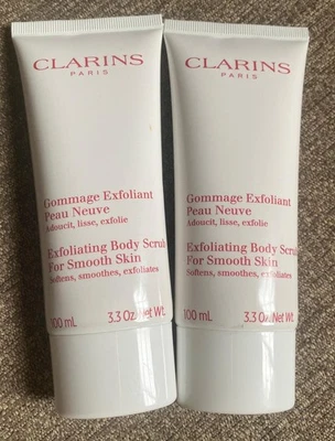 CLARINS Paris EXFOLIATING BODY SCRUB (100 ml/3.3oz.) x 2 BRAND NEW ~ FREE SHIP - Image 1 of 2