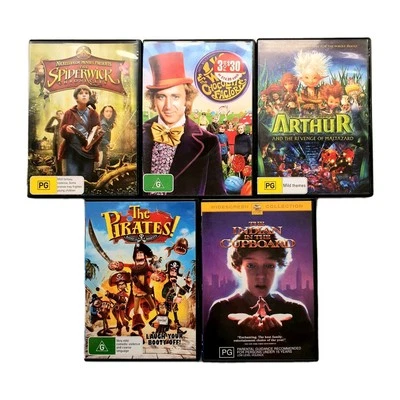 Kids 5 x Movie Gift Bundle DVD Family, Magic Adventure Classics Animation Reg 4  - Image 1 of 4