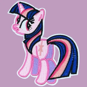MY LITTLE PONY TWILIGHT SPARKLE TV SHOW CARTOON UNICORN IRON ON PATCH 4 x 3.5" - Picture 1 of 4
